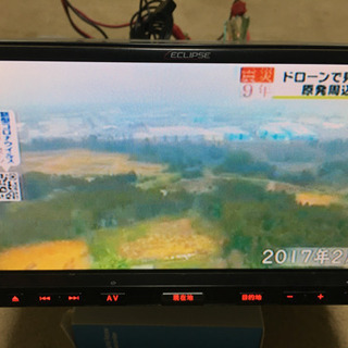 イクリプス  AVN7400 カーナビ　2017年地図データ・DVD・CD・4×4フルセグTV・SD録音・USB 極上品　フルセット