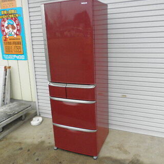 パナソニック（ナショナル）５ドア冷凍冷蔵庫NR-E412T２００８年 無料配送（つくば市から２０キロまで