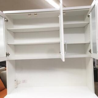 中古 近郊送料格安 美品 ニトリ レンジボード ダリア120 ホワイト系 キッチンボード 120×42×201 【店舗近郊限定販売】