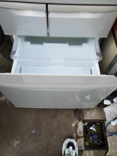 TOSHIBA 東芝 ノンフロン 5ドア冷凍冷蔵庫 シルバー GR-C42N(NS)  424L   2010年製