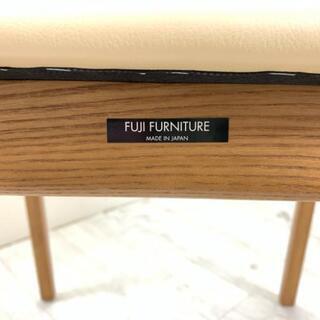 中古 美品 高級家具メーカー 富士ファニチア アームレスチェア ダイニングチェア 2脚セット 軽量 国産 椅子