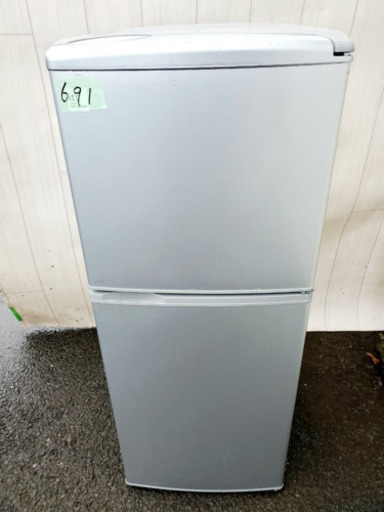 691番 SANYO✨ ノンフロン冷凍冷蔵庫❄️  SR-141U(SB)‼️
