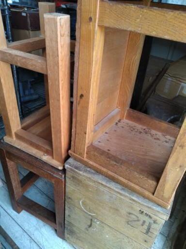 アンティーク学校用品図工室や理科室などの椅子 ポポ プロフ要確認 内原の家電の中古あげます 譲ります ジモティーで不用品の処分