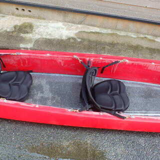 【引き取り限定】赤色・クリアシーカヤック