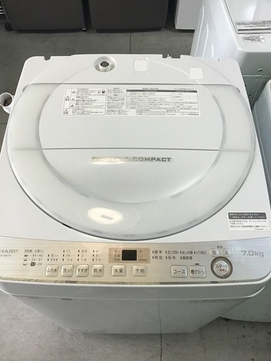 【送料無料・設置無料サービス有り】洗浄機 2018年製 SHARP ES-GE7C-W 中古