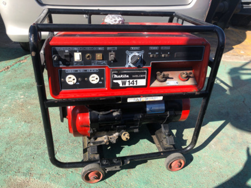 マキタW141 エンジン溶接、発電機 100V 稼働品