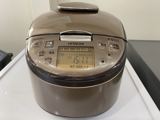 炊飯器 日立 HITACHI RZ-BG10M 5合炊き 2019年製 茶 中古品