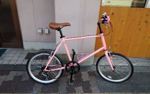 20吋 小径車(ミニベロ) 7speed/ピンク