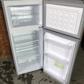 シャープ　2ドア冷蔵庫　１１８L   シルバー