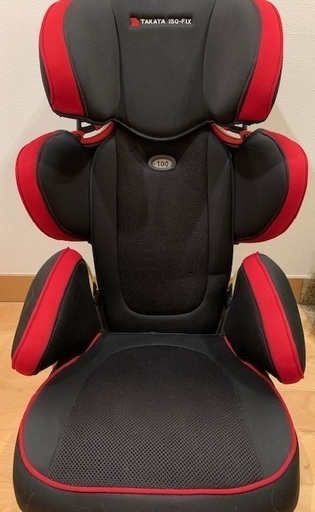 タカタ312アイフィクスジュニア ブラック/ルージュ　 ISOFIX・シートベルト固定両対応
