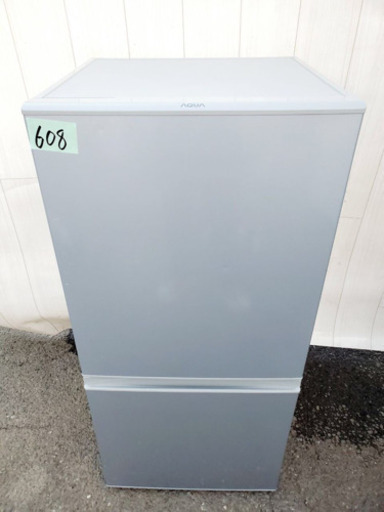①高年式608番 AQUA✨ ノンフロン冷凍冷蔵庫❄️  AQR-16E(S)‼️