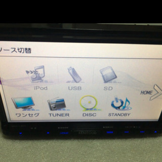 ケンウッド人気機種　地図データー2019年版！彩速ナビ　MDV-L401 カーナビ　使用頻度少なく綺麗　アンテナ付　工賃6500円〜