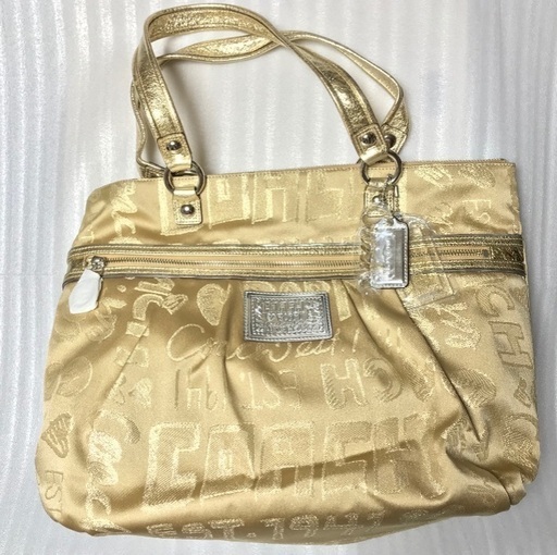 未使用COACH☆ポピー・ストーリーパッチグラム トート