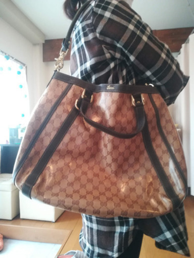 ①(早い者勝ち)(美品)ビンテージGUCCI❤️ブラウン\u0026ブラック