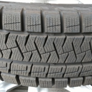 165/55R15スタッドレス　ダイハツ純正ミニライト15インチ　2018年製バリ山　