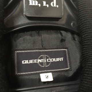 Queens court 黒ジャケットコート