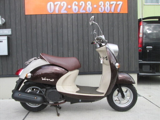 ★5万円！ビーノ 4サイクル★快調です！セル1 実動車★VINO ヤマハ シート張替済み！人気の茶！