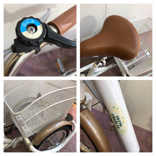 🌈⚫️🌈⚫️三輪自転車、14インチ、簡単に乗れる