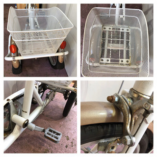 🌈⚫️🌈⚫️三輪自転車、14インチ、簡単に乗れる