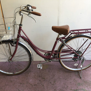 引き取りのみ　ママチャリ　26インチ　6段変速　オートライト 26インチ?6段ギア?オートライト付き?自転車?ママチャリ?No.928※現金