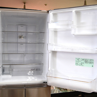 2016年 HITACHI 5ドア冷蔵庫 401L R-K40G まんなか冷凍タイプ シルバー