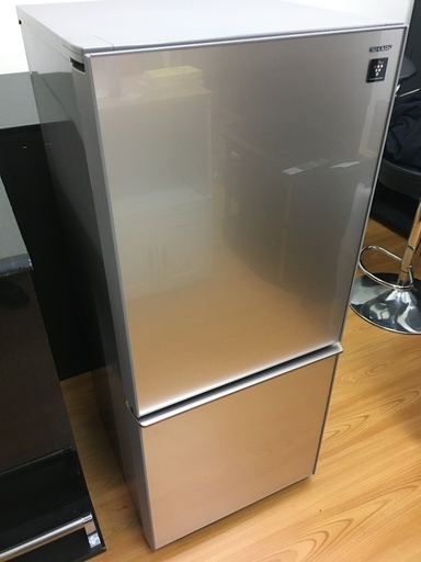 2018年式 極上美品 SHARP 冷凍冷蔵庫137L・どっちでもドア/ガラスドア・SJ-GD14D 熊本発