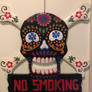 メキシカンスカル　no smoking サイン