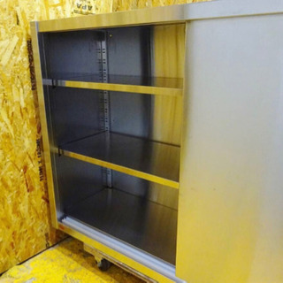 (4592-06)マルゼン 業務用 ステンレス 吊り戸棚 収納棚 吊り戸 W1350D400H900 中古品 飲食店 店舗 厨房 