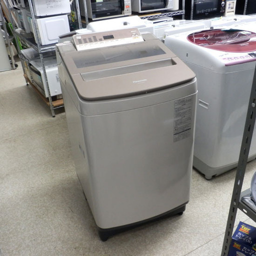 直送商品 洗濯機 10.0kg 2017年製 パナソニック NA-FA100H5 泡洗浄W エコナビ Panasonic ペイペイ対応 札幌市西区西野 洗濯機