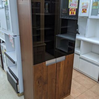 0304-03 カキウチ家具 食器棚 カップボード 一体型 80...