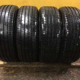 DUNLOP ENASAVE EC204 215/60R16 16インチ 夏タイヤ 4本 2019年製 バリ溝 エスティマ クラウン マークX等　(TB133) クレジットカード QR決済可能