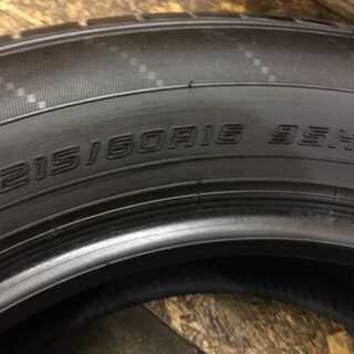 DUNLOP ENASAVE EC204 215/60R16 16インチ 夏タイヤ 4本 2019年製 バリ溝 エスティマ クラウン マークX等　(TB133) クレジットカード QR決済可能