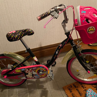 ミニーちゃん　子供　自転車　16インチ　Disney