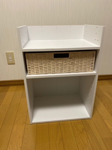 ニトリ カラーボックス カラボ 2段ホワイト 引き出しバスケット付き かずき 新富士の家具の中古あげます 譲ります ジモティーで不用品の処分