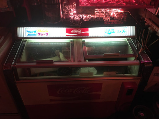 レトロ　コカコーラ冷蔵庫　ファンタ　スプライト世代