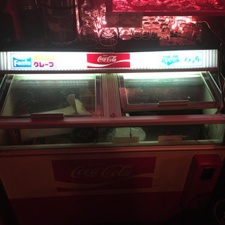 レトロ　コカコーラ冷蔵庫　ファンタ　スプライト世代