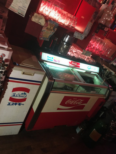 レトロ コカコーラ冷蔵庫 ファンタ 小売業者 スプライト世代 