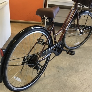 美品車＞北欧・RENAULT(ルノー) 26インチ自転車・シマノ6段変速・LED