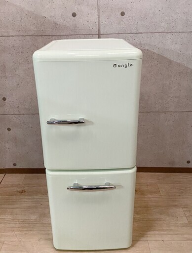 3*20 エディオン オリジナルブランド レトロ 冷蔵庫 2019年製 ANG 