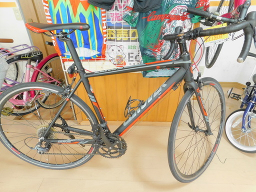 Hh【エコプラス小倉南店 ZENOS ロードバイク 黒 中古車 自転車 チャリ スポーツ車 通勤 通学 チャリ スポーツ車 福岡 北九州 小倉 南 湯川 中古