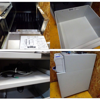 (4543-1）LAUREL ローレルバンクマシン / 紙幣・硬貨釣銭機 ACM-10 タイプA 入金・計数・払い出し確認済 専用ラック付【中古 釣銭機　付属品有り　モニター　スキャナー　サーマルプリンター