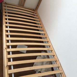 IKEA天然木シングルベッド