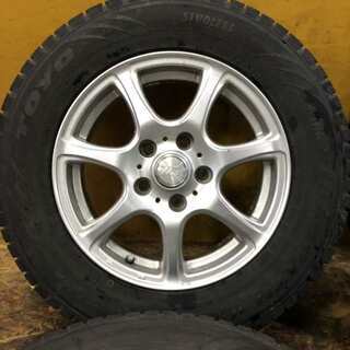 【TOYO winter TRANPATH MK4α 175/80R15】スタッドレス 4本【T-RISE 社外 15インチ 5.5J5HPCD114.3+45】(VTD133) クレジットカード QR決済可能