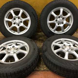 【TOYO winter TRANPATH MK4α 175/80R15】スタッドレス 4本【T-RISE 社外 15インチ 5.5J5HPCD114.3+45】(VTD133) クレジットカード QR決済可能