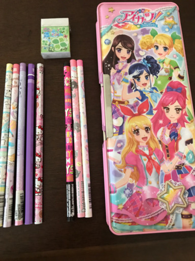 アイカツの筆箱 鉛筆 赤鉛筆 たかりん 黒崎のその他の中古あげます 譲ります ジモティーで不用品の処分