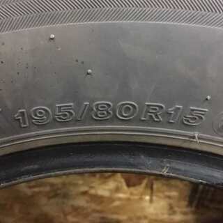 BS RD-613 STEEL 195/80R15 107/105L LT 15インチ 夏タイヤ 4本 2017年製 バリ溝 ハイエース キャラバン等　(TB154) クレジットカード QR決済可能