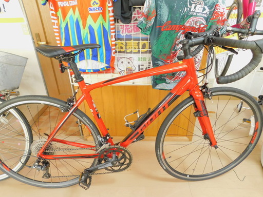 Kk【エコプラス小倉南店】ジャイアント ロードバイク 赤 中古車 自転車 チャリ スポーツ車 通勤 通学 チャリ スポーツ車 福岡 北九州 小倉 南 湯川 中古
