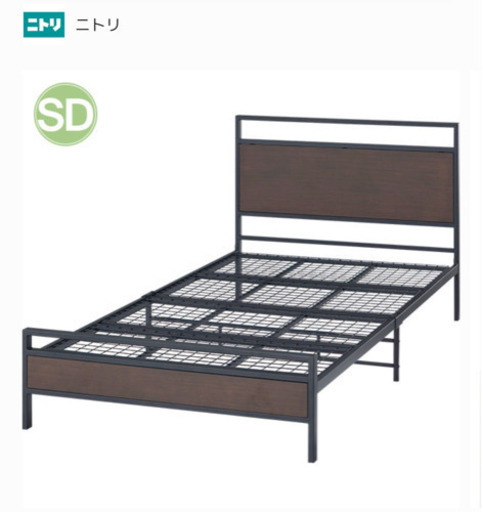 ニトリ ベッド パイプベッド セミダブルフレーム カリナbk Dbr アイアン Masa 両国のベッド シングルベッド の中古あげます 譲ります ジモティーで不用品の処分
