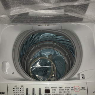 3/9まで 新品　未使用　ハイセンス洗濯機　4.5kg 一人暮らし