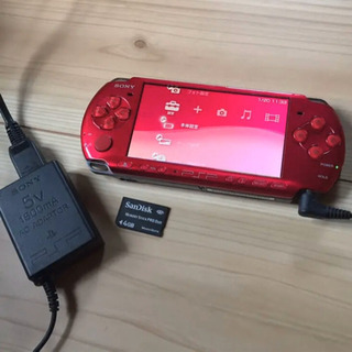 PSP 3000 本体 Radiant Red ラディアント・レ...